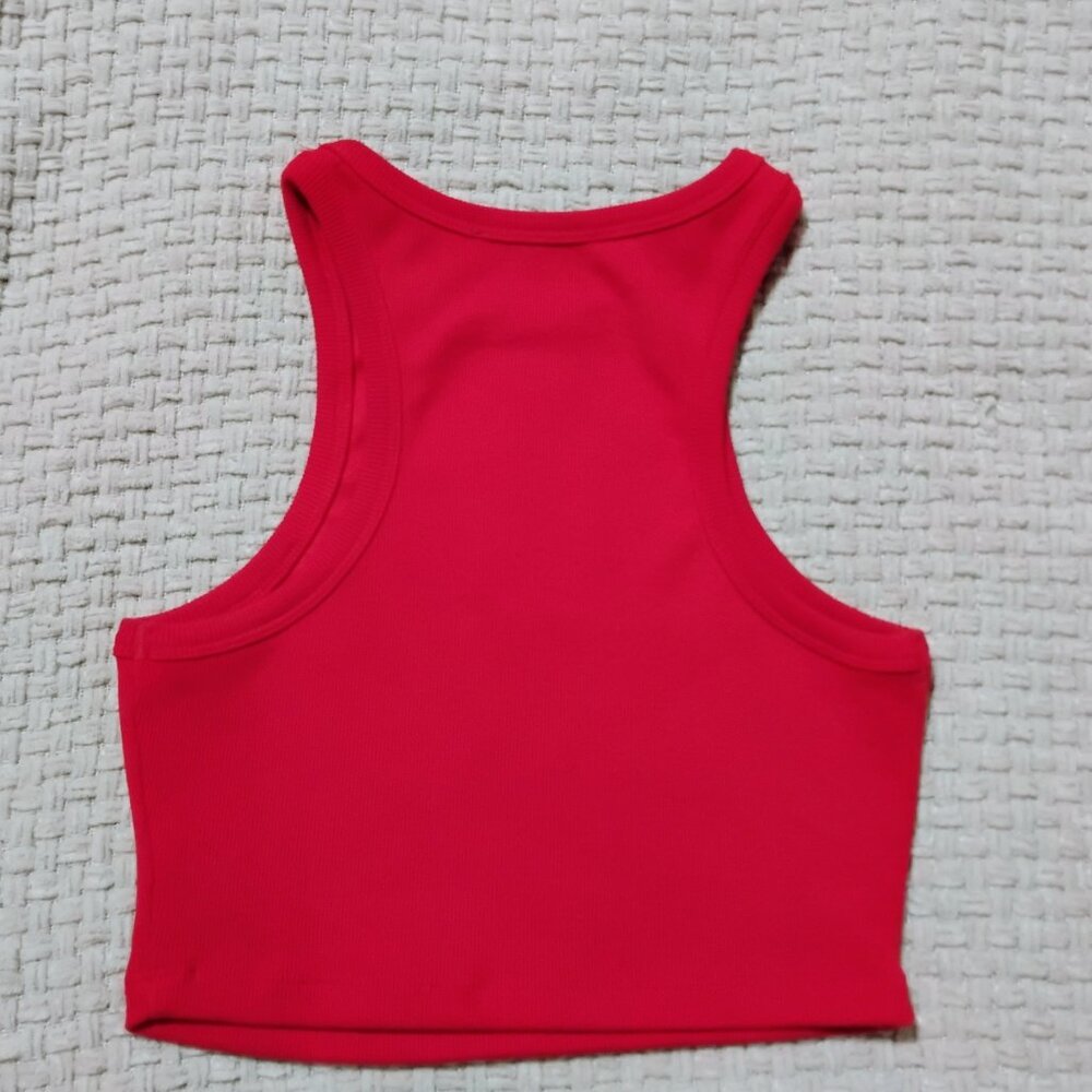 Signature 8 Red Ribbed Tank - Picture 2 of 2